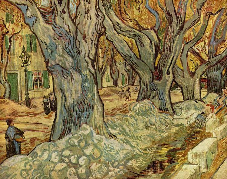 Vincent Van Gogh Strabenarbeiter oil painting image